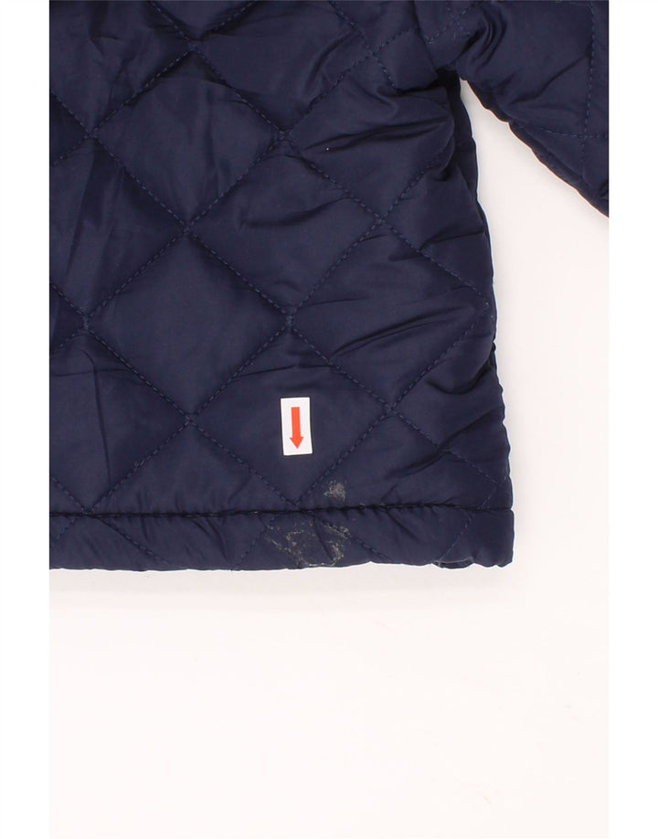 HARMONT & BLAINE Baby Boys Hooded Quilted Jacket 6-9 Months Navy Blue Vintage Harmont & Blaine and Second-Hand Harmont & Blaine from Messina Hembry 