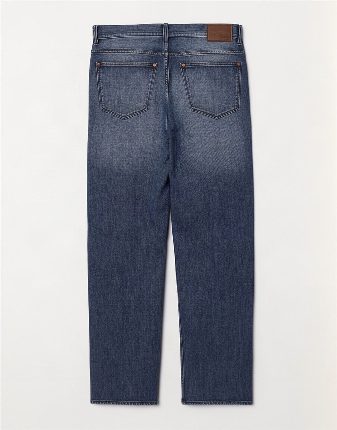 Hugo Boss Masculino Stretch Straight Jeans W32 L30 Azul Marinho Algodão