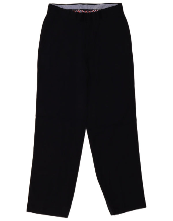 Tommy Hilfiger Meninos Calças de terno reto 15-16 anos W27 L27 Preto