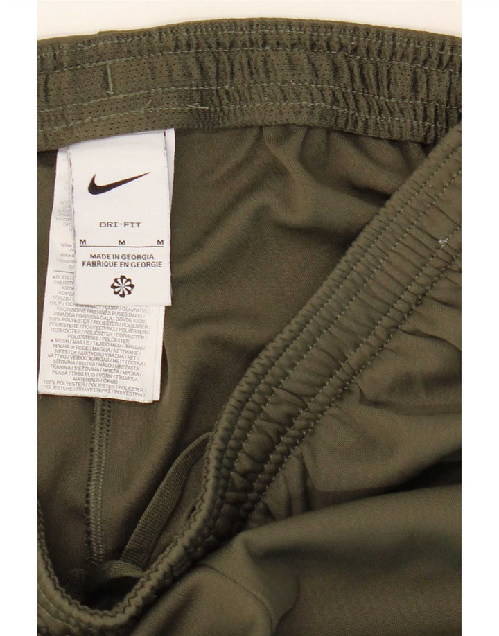 Calça de treino feminina Nike UK 14 médio cáqui colorblock poliéster