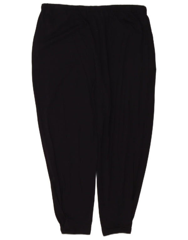 Calça de treino feminina Marks & Spencer Joggers Reino Unido 16 grande viscose preta