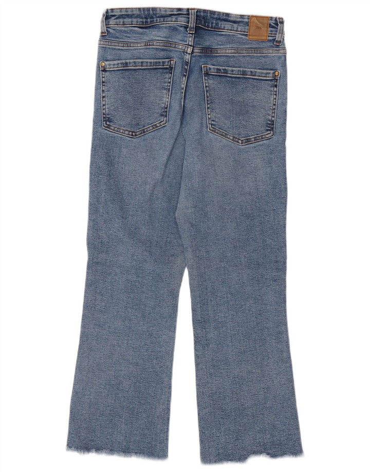 Zara Jeans Bootcut Feminino EU 38 Pequeno W28 L25 Azul Algodão