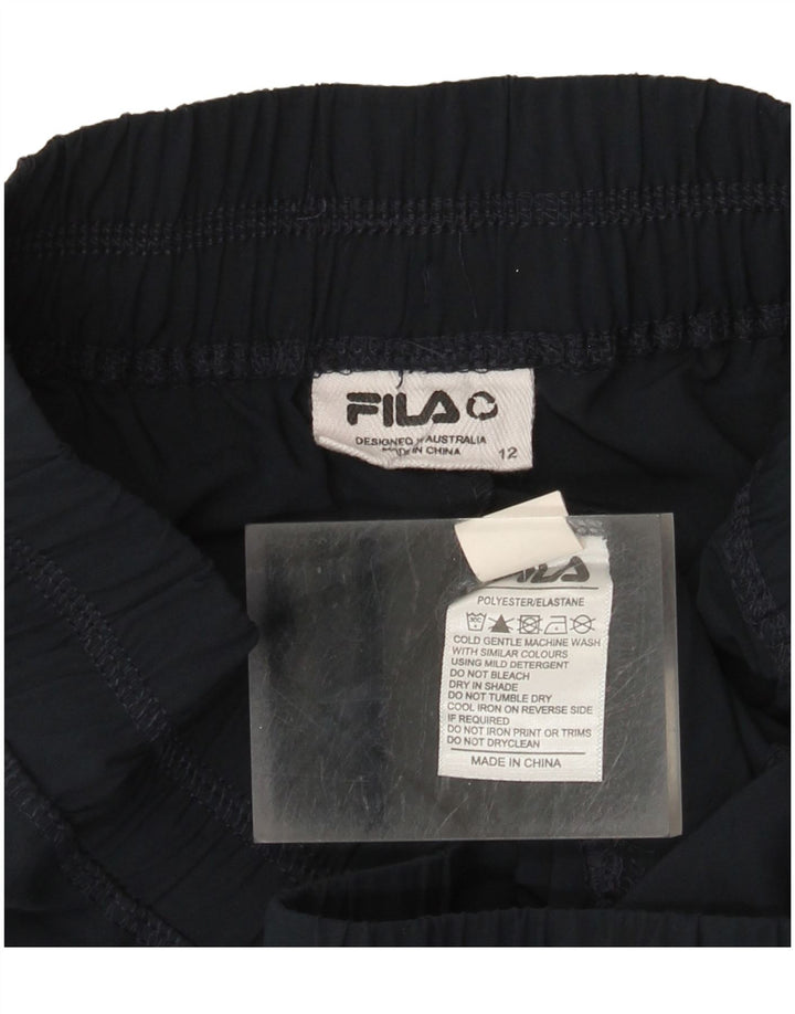 Calça de treino feminina Fila Joggers UK 12 médio azul marinho poliéster