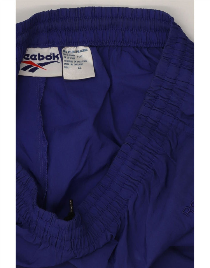 REEBOK Mens Calças de treino Joggers XL Roxo Poliéster