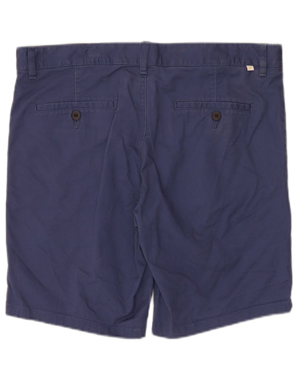 Farah Mens Regular Chino Shorts W34 Grande Algodão Azul