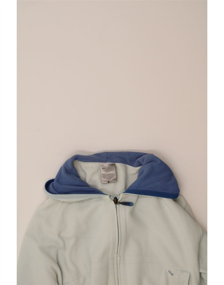 NIKE Womens Crop Zip Hoodie Sweater UK 18 XL Blue Cotton Vintage Nike and Second-Hand Nike from Messina Hembry 
