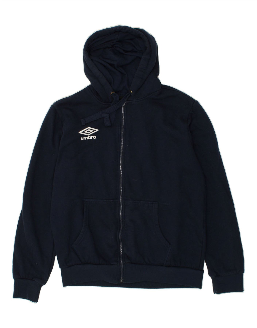 UMBRO Mens Zip Hoodie Sweater XL Navy Blue Cotton Vintage Umbro and Second-Hand Umbro from Messina Hembry 