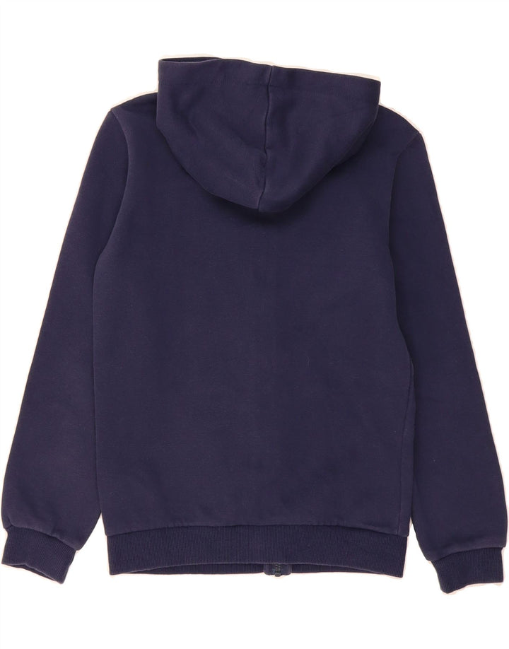PUMA Boys Graphic Zip Hoodie Sweater 11-12 Years Navy Blue Cotton Vintage Puma and Second-Hand Puma from Messina Hembry 