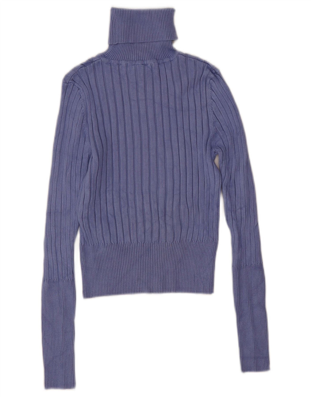 Zara Suéter feminino cropped oversized com gola redonda Reino Unido 12 médio roxo