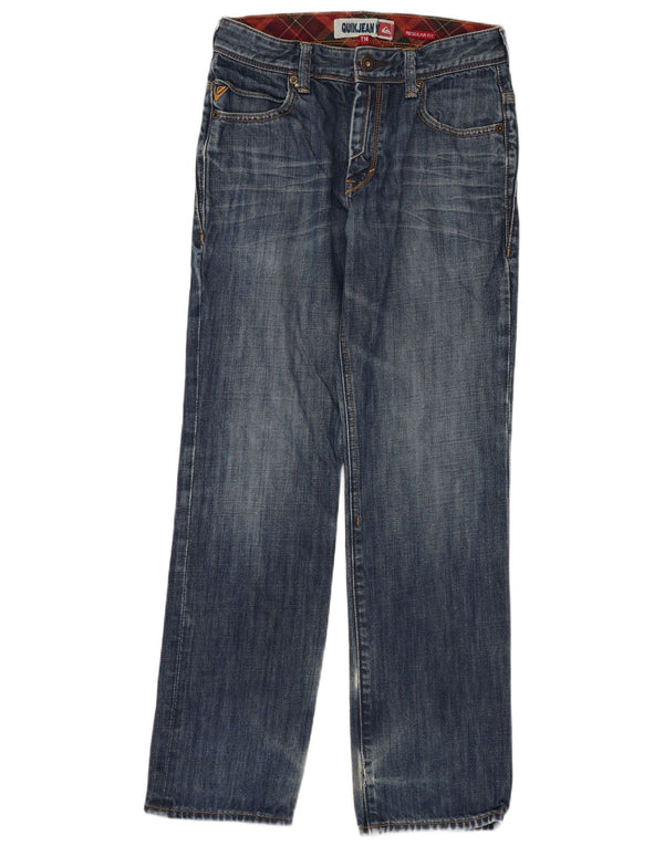 Quiksilver Meninos Jeans Retos 13-14 Anos W28 L29 Azul Algodão
