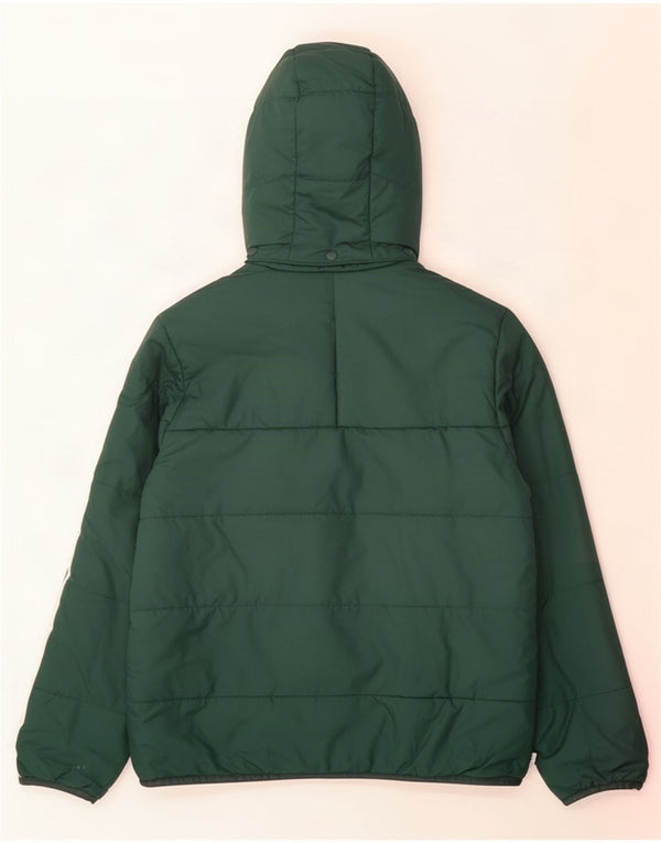 Casaco acolchoado com capuz Adidas menino 10-11 anos verde poliéster