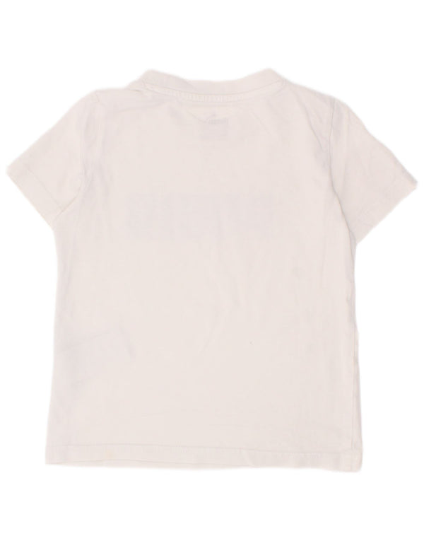 Camiseta Puma Boys Graphic Top 5-6 Anos Algodão Branco