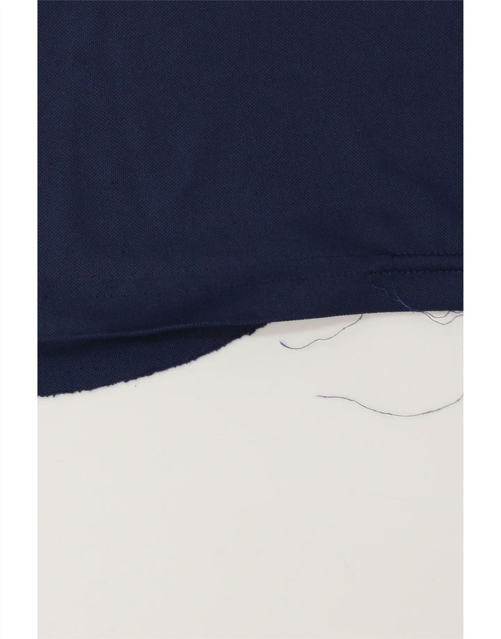 Camiseta masculina Adidas Climalite grande poliéster azul marinho