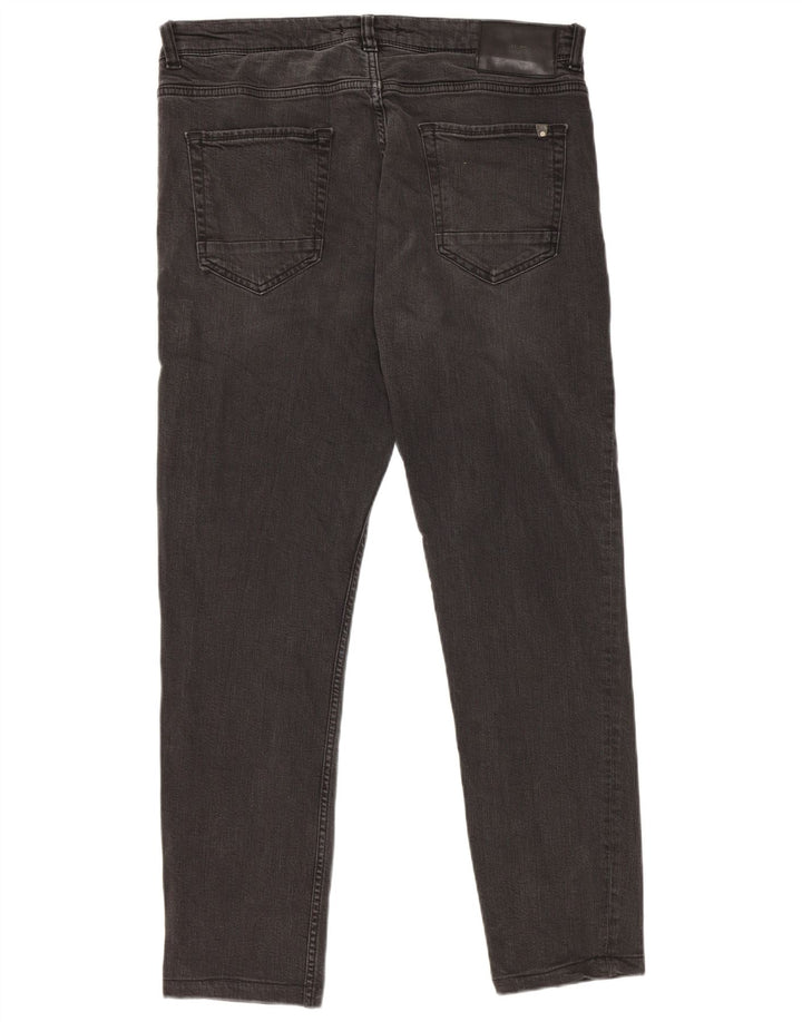 Zara Mens Slim Jeans EU 46 XL W36 L30 Preto