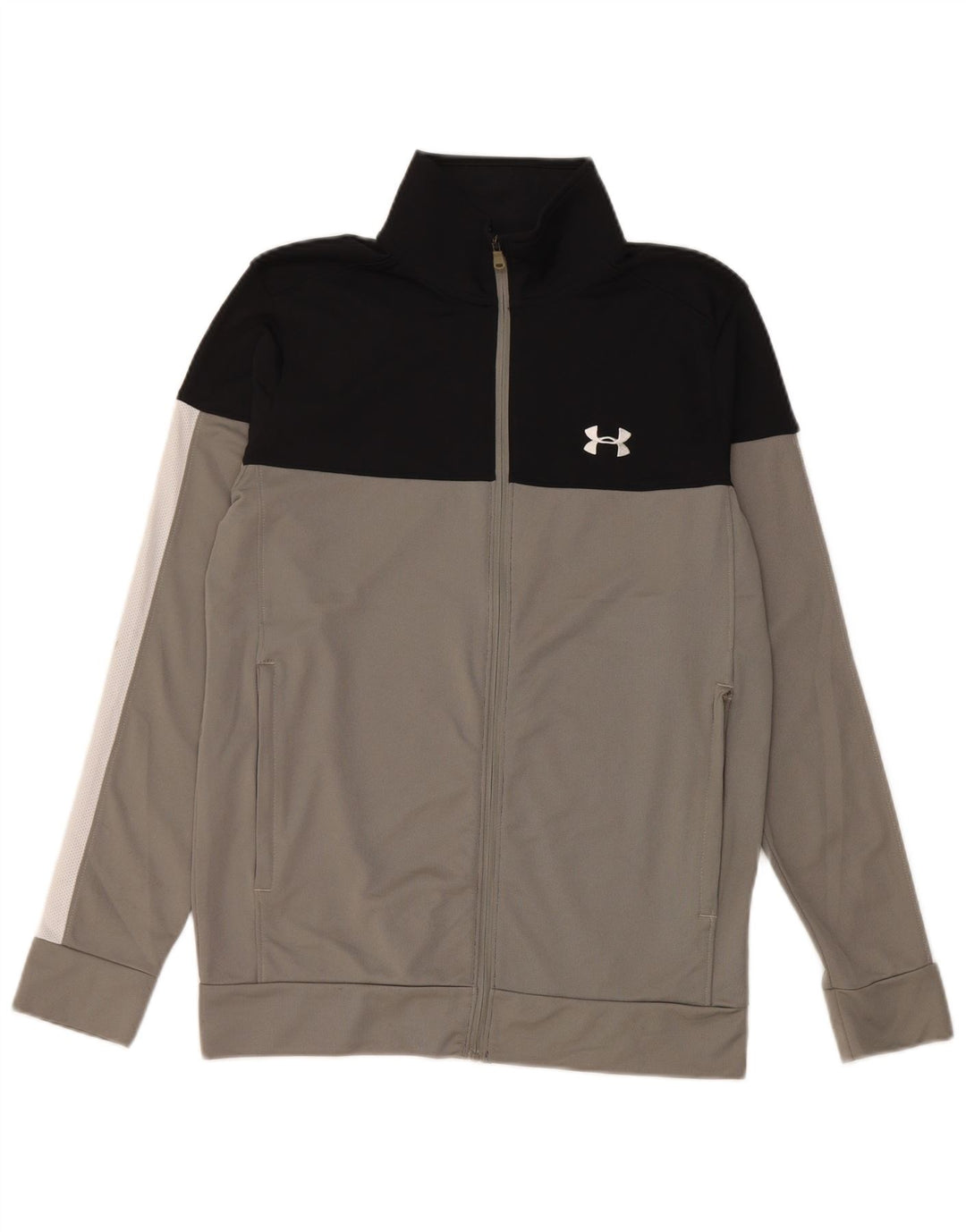 Under Armour Mens Treino Top Jacket Small Grey Colourblock Poliéster