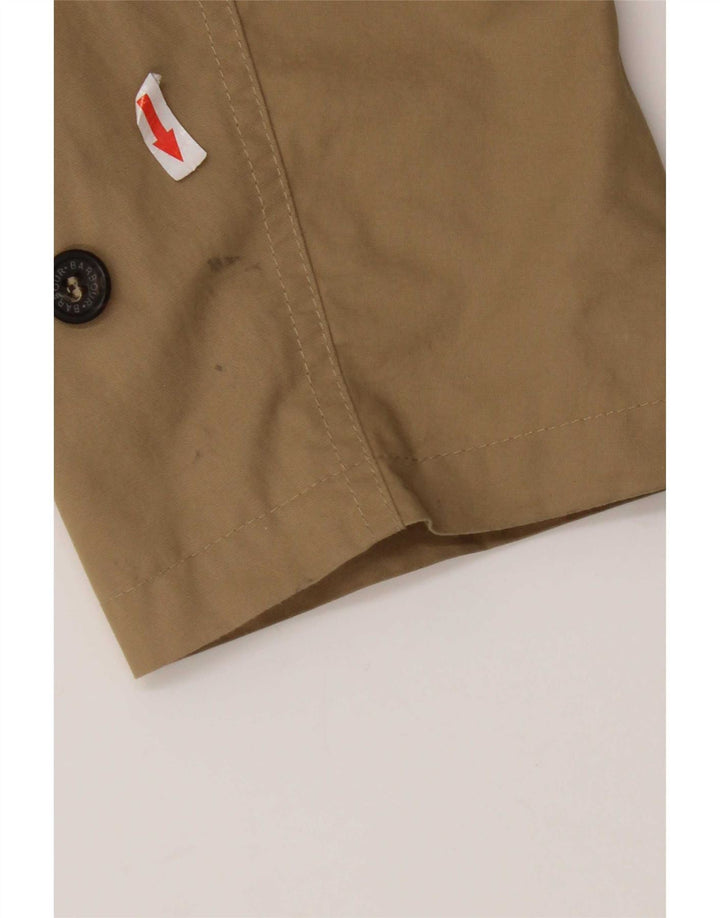 Casaco impermeável masculino Barbour UK 40 grande algodão bege