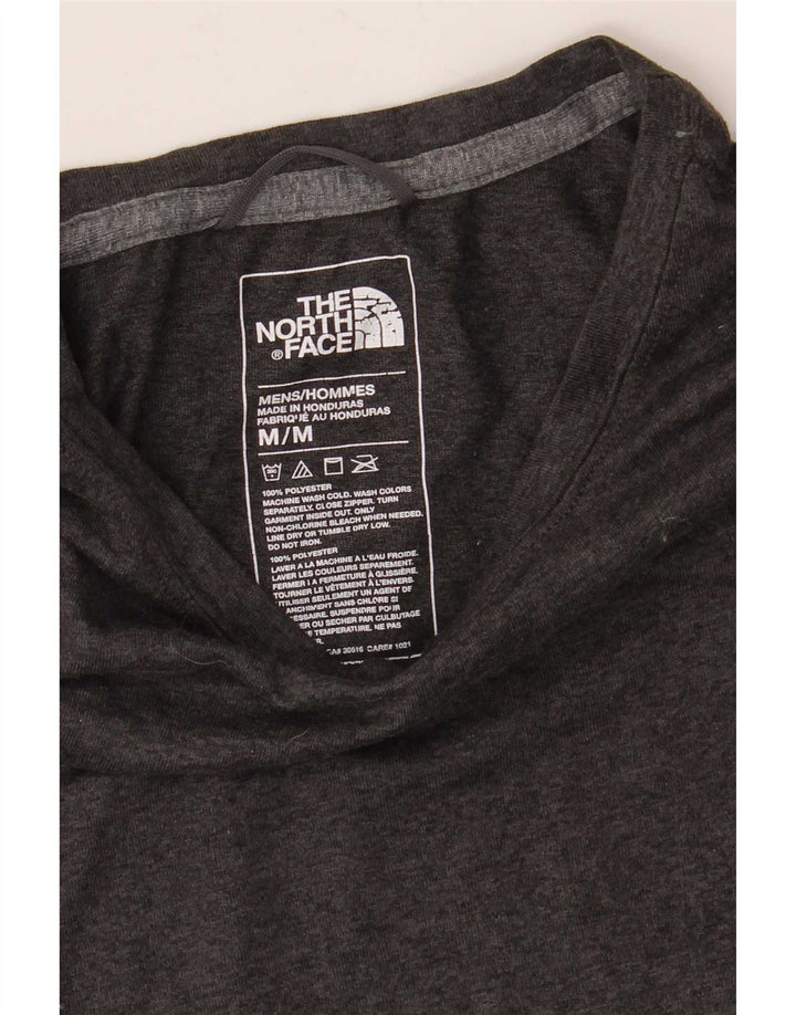 Camiseta masculina The North Face poliéster manchado cinza médio