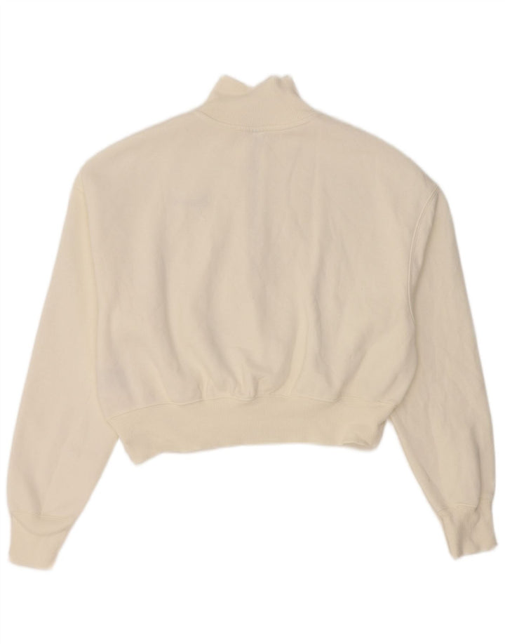Moletom Nike feminino oversized com zíper e gola alta UK 10 pequeno branco