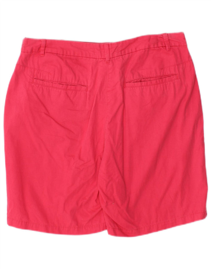 Shorts chino feminino Marks & Spencer Reino Unido 12 médio W30 algodão rosa