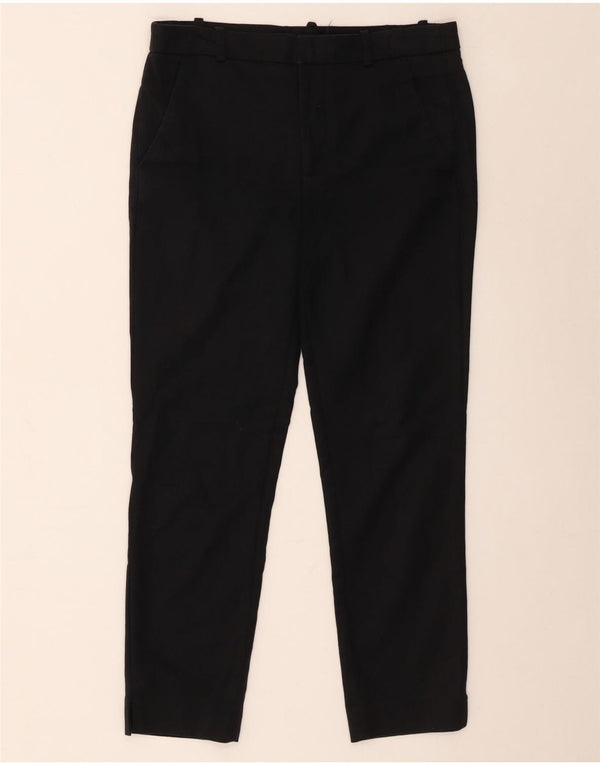 Zara Calça Chino Feminina Crop Slim UE 36 XS W26 L24 Preta