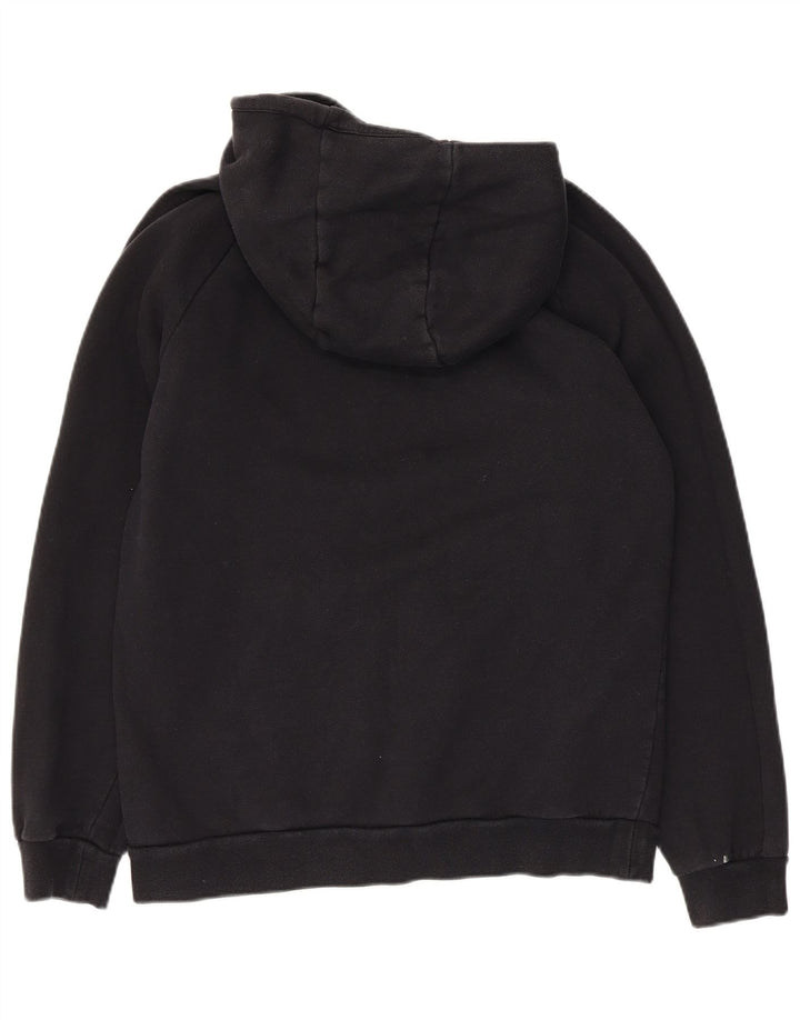 Suéter com capuz gráfico masculino JORDAN médio algodão preto