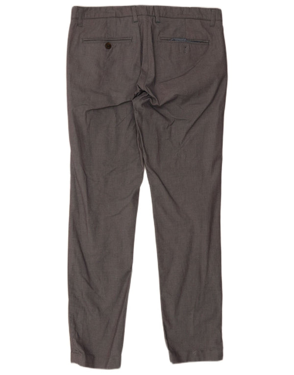 Calça masculina slim Ted Baker W34 L31 algodão cinza