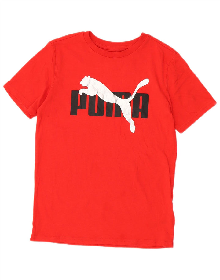 Camiseta Puma Boys Graphic Top 10-11 Anos Algodão Vermelho