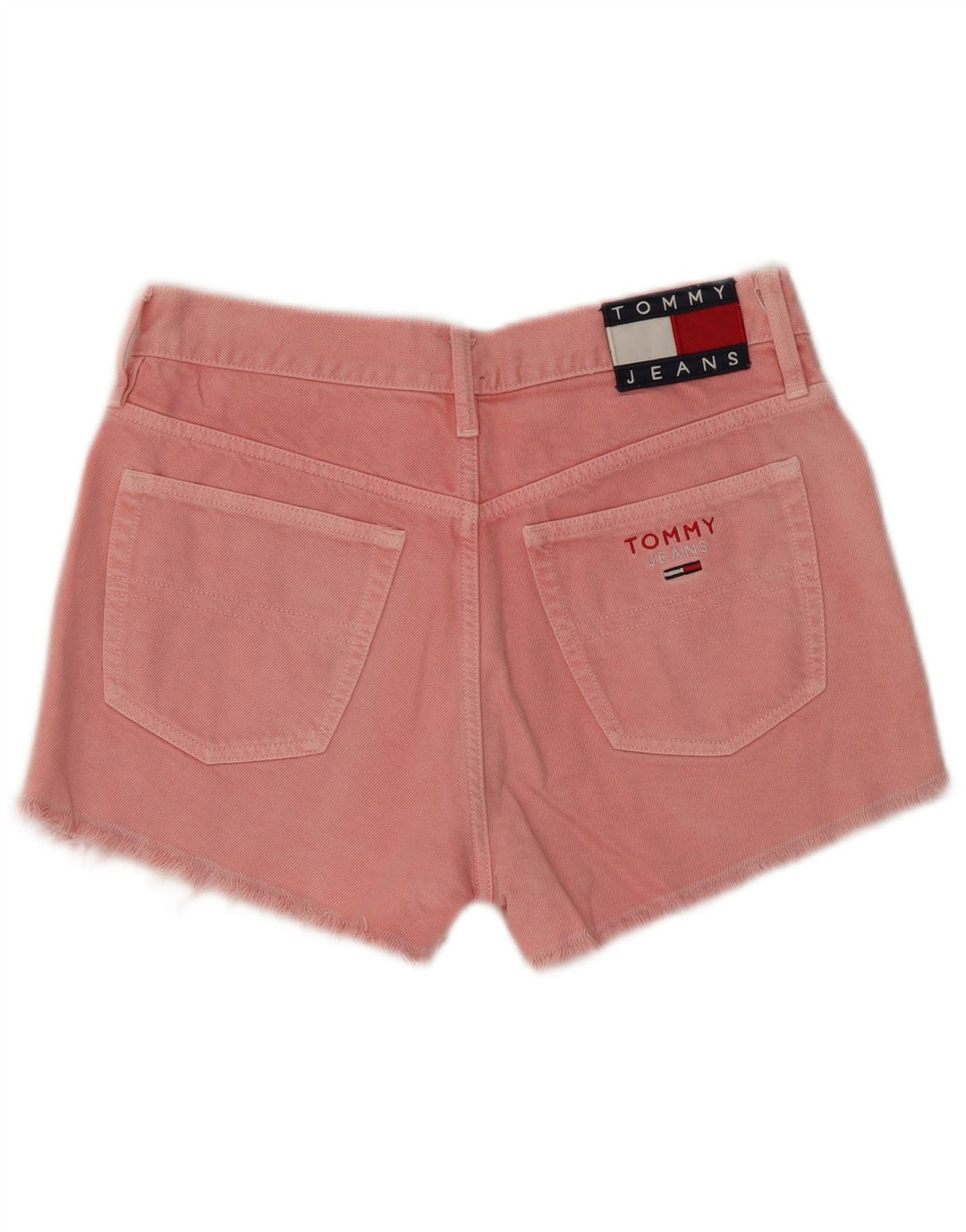 Shorts jeans feminino Tommy Hilfiger W28 médio rosa