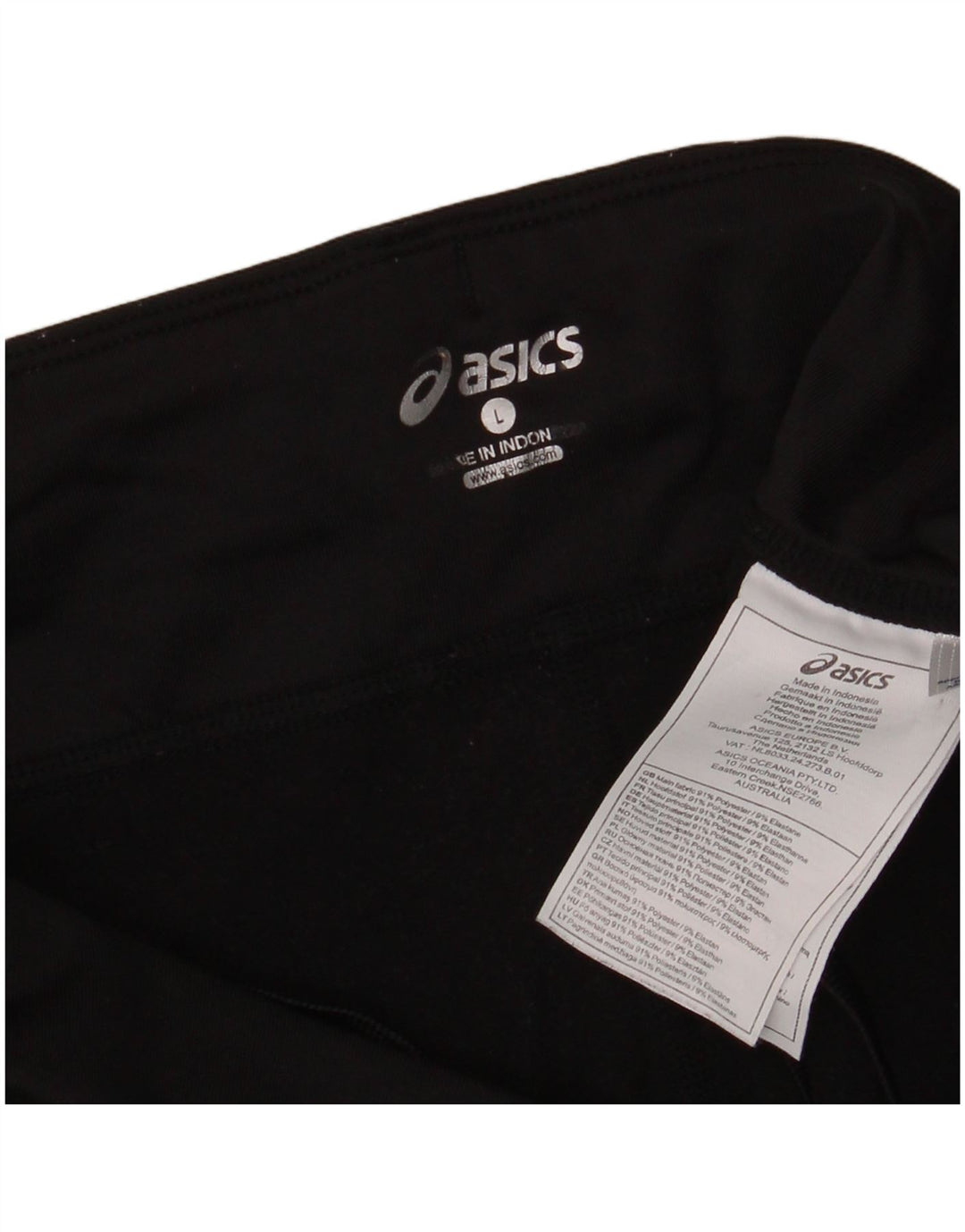 Leggings Asics Feminino UK 14 Grande Poliéster Preto Esportes