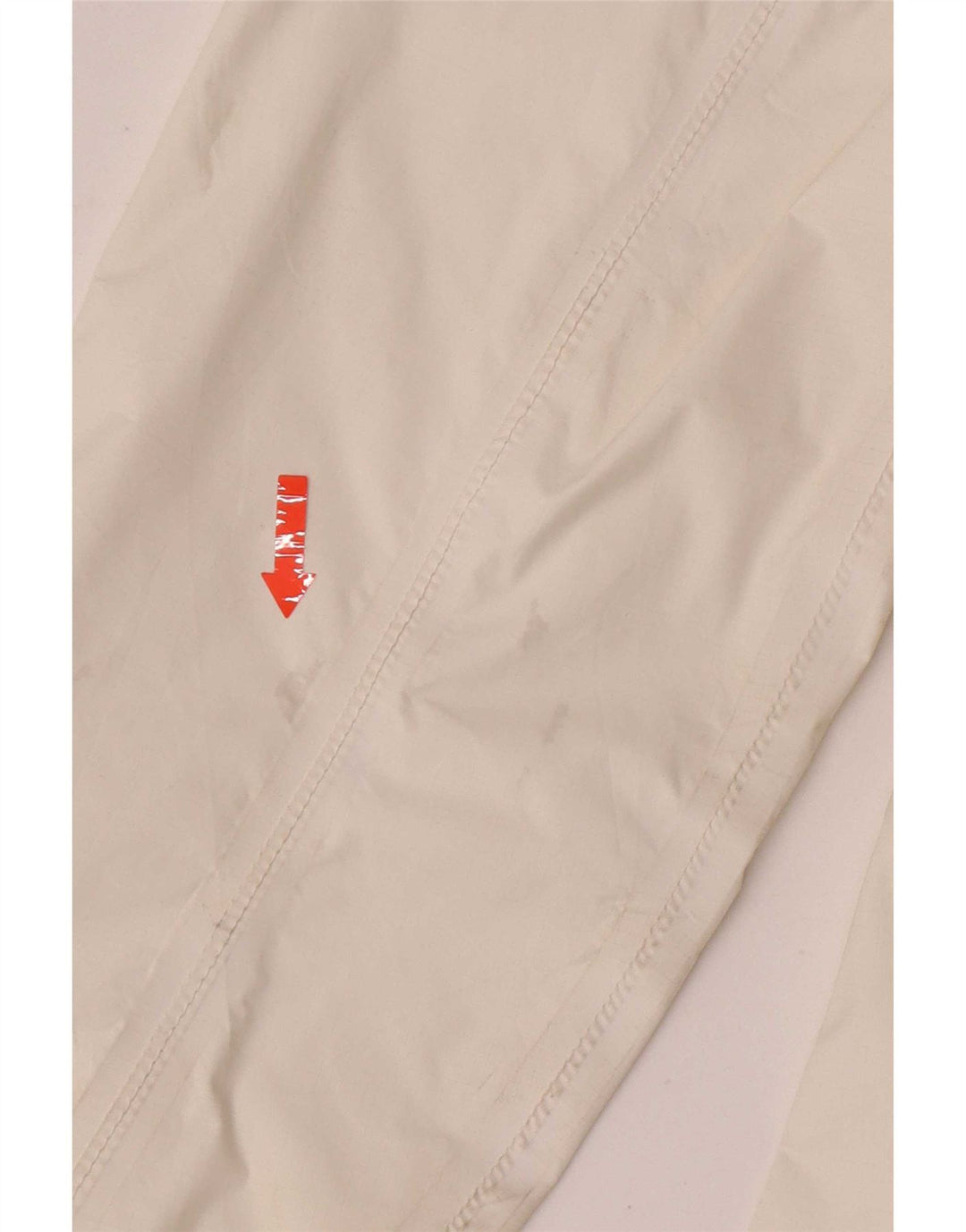 Jaqueta de chuva feminina com capuz The North Face UK 14 nylon branco médio