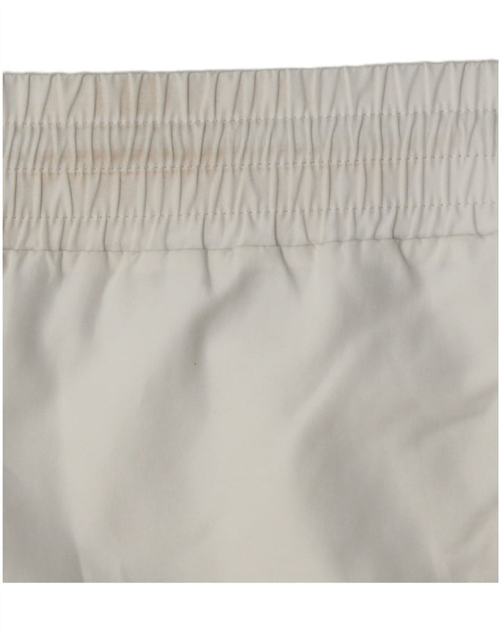 Shorts esportivos masculinos Adidas grande poliéster branco