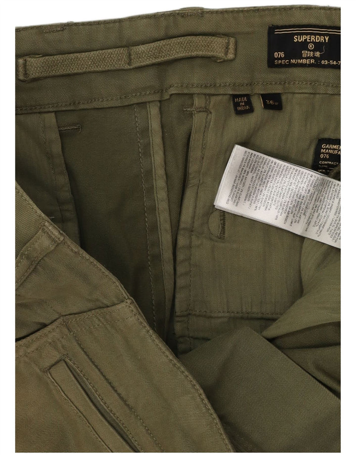 Shorts Chino Masculino SUPERDRY W36 Grande Algodão Cáqui