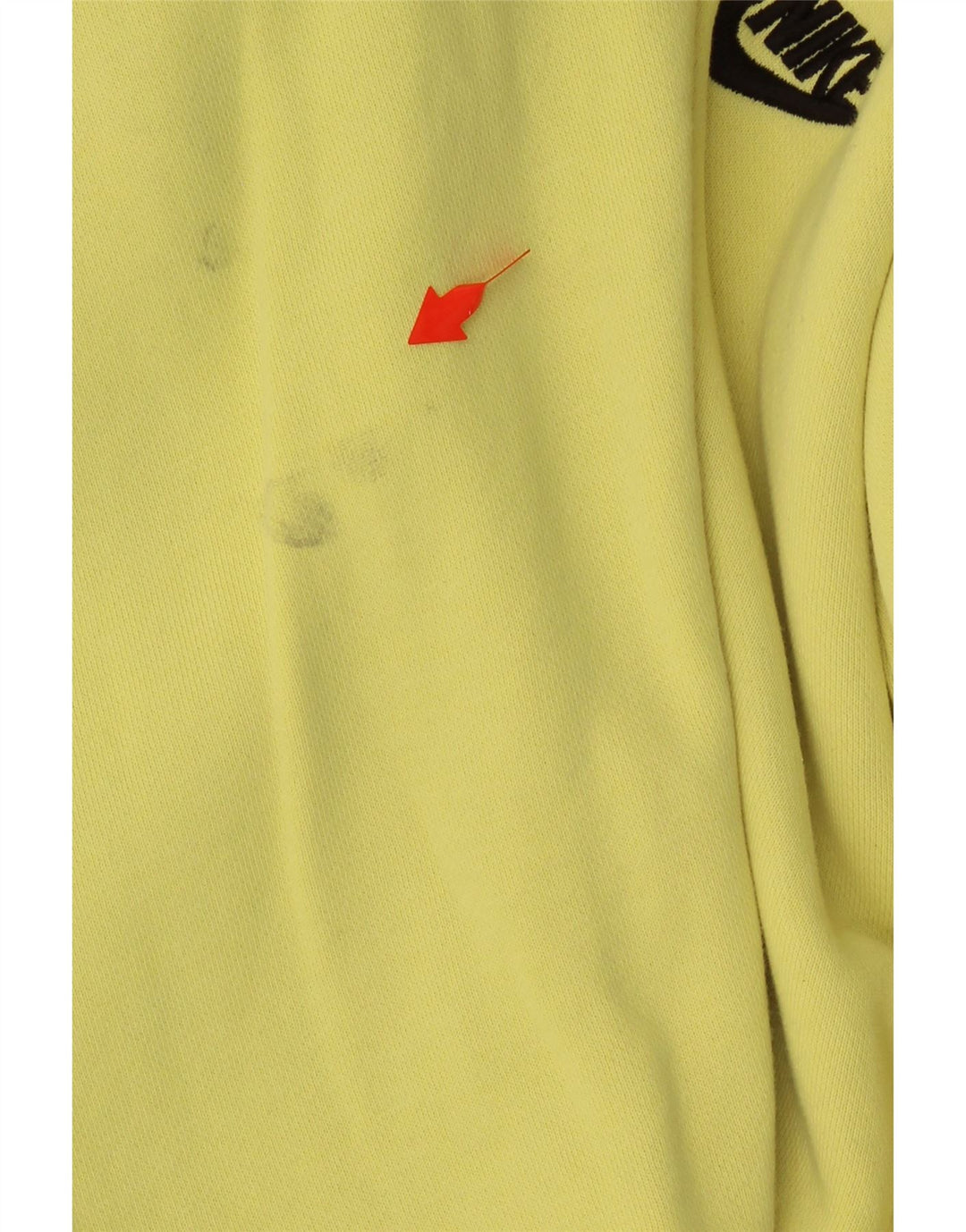 NIKE Mens Hoodie Jumper XS Yellow Cotton Vintage Nike and Second-Hand Nike from Messina Hembry 