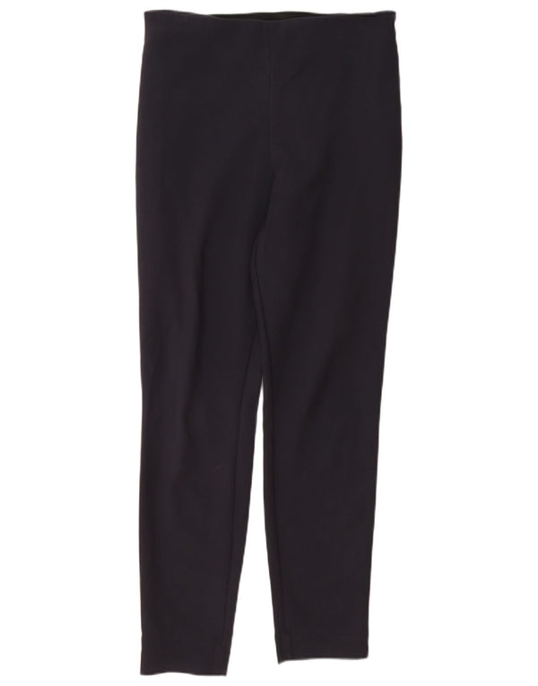 Calça casual feminina French Connection UK 12 médio W30 L27 azul marinho
