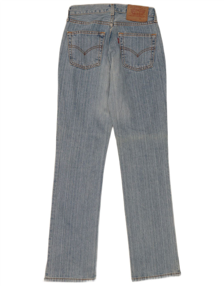 Calça jeans feminina Levi's 595 Straight W27 L32 azul algodão