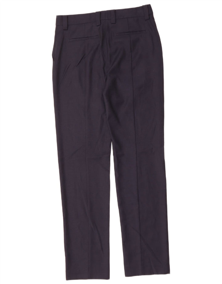 Calça feminina MARKS & SPENCER UK 10 pequena W32 L33 azul marinho