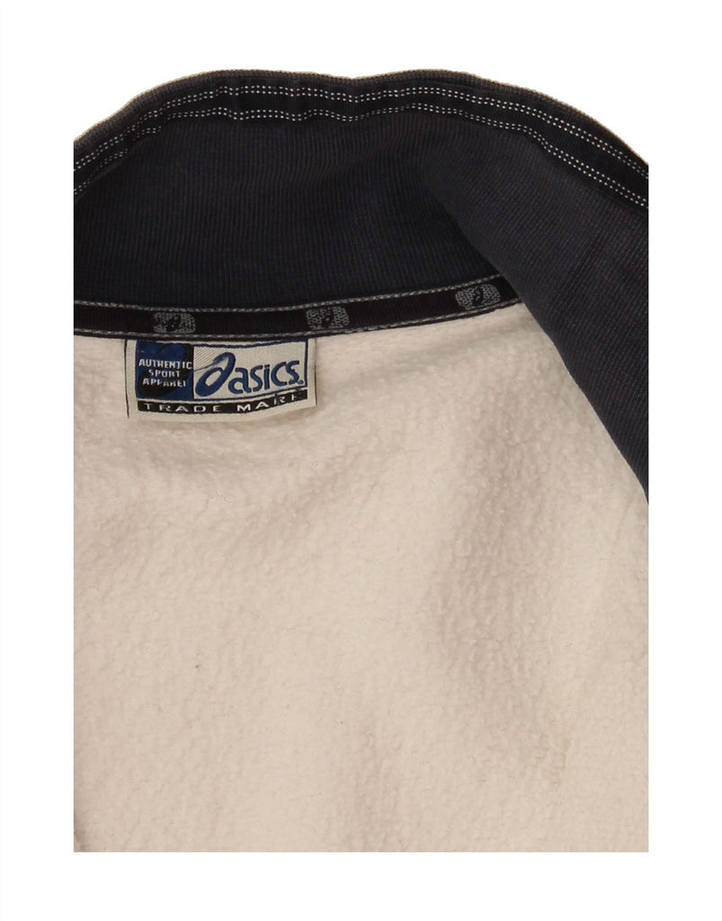 ASICS Womens Tracksuit Top Jacket UK 16 Large Off White Vintage Asics and Second-Hand Asics from Messina Hembry 