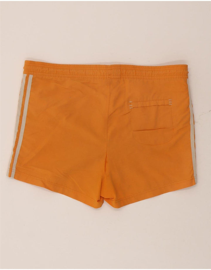 Shorts de natação masculino Adidas médio laranja poliamida