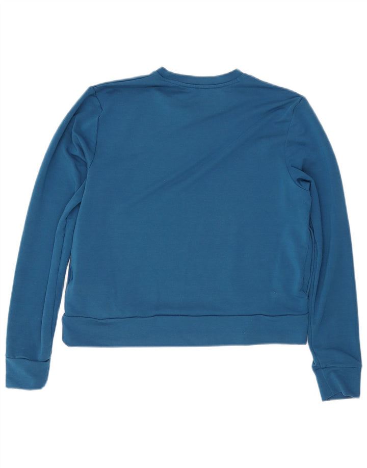 UNDER ARMOUR Suéter feminino cropped solto com capuz Reino Unido 10 pequeno azul