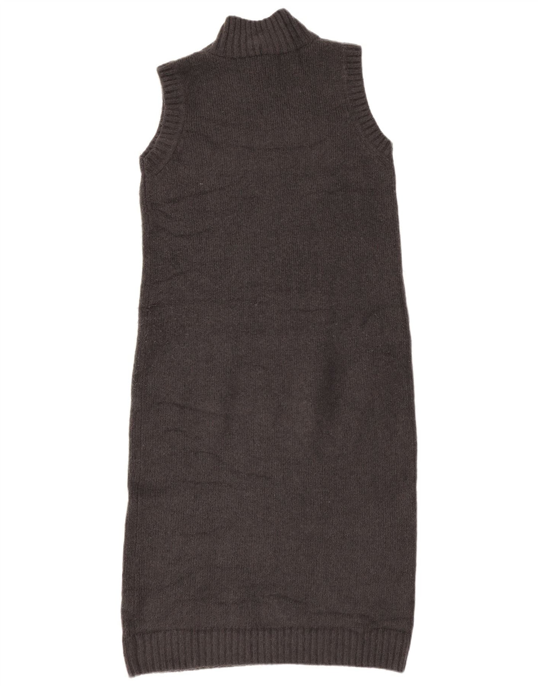 Zara Vestido feminino sem mangas sem mangas UK 14 cinza médio