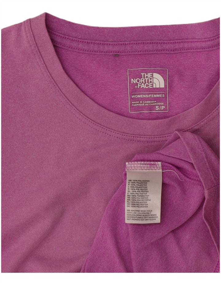Camiseta feminina The North Face UK 10 pequena roxa poliéster