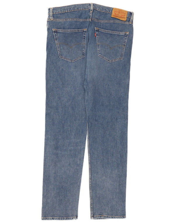 Levi's Masculino 502 Tapered Jeans W34 L34 Azul Algodão