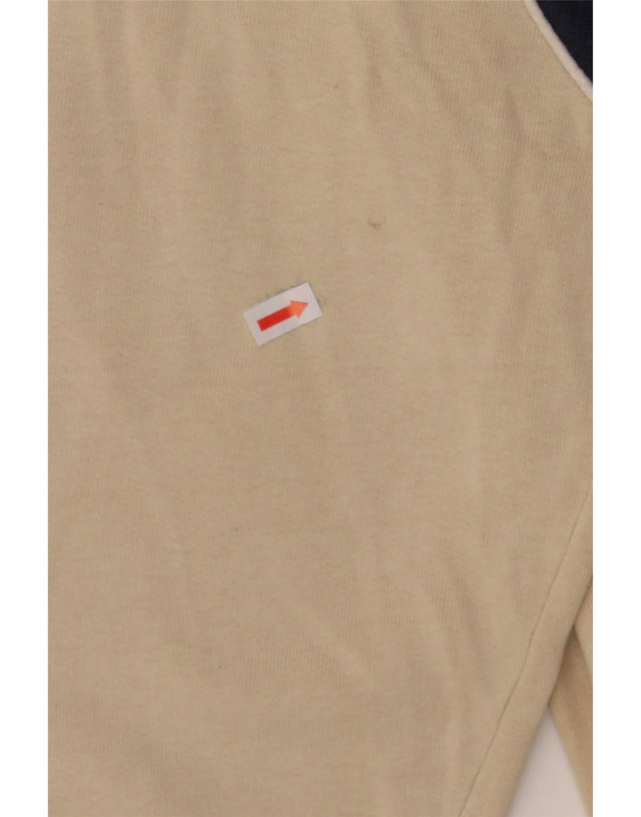 CHAMPION Mens Zip Neck Sweatshirt Jumper XL Beige Cotton Vintage Champion and Second-Hand Champion from Messina Hembry 