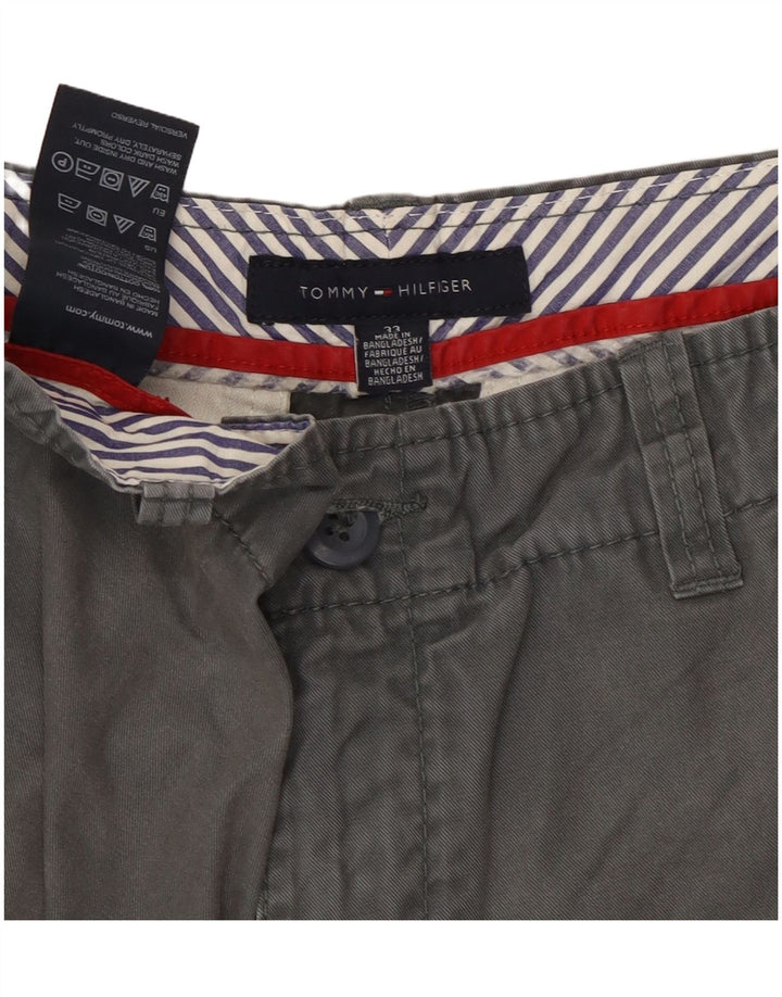 Shorts cargo masculino Tommy Hilfiger W33 algodão cinza médio