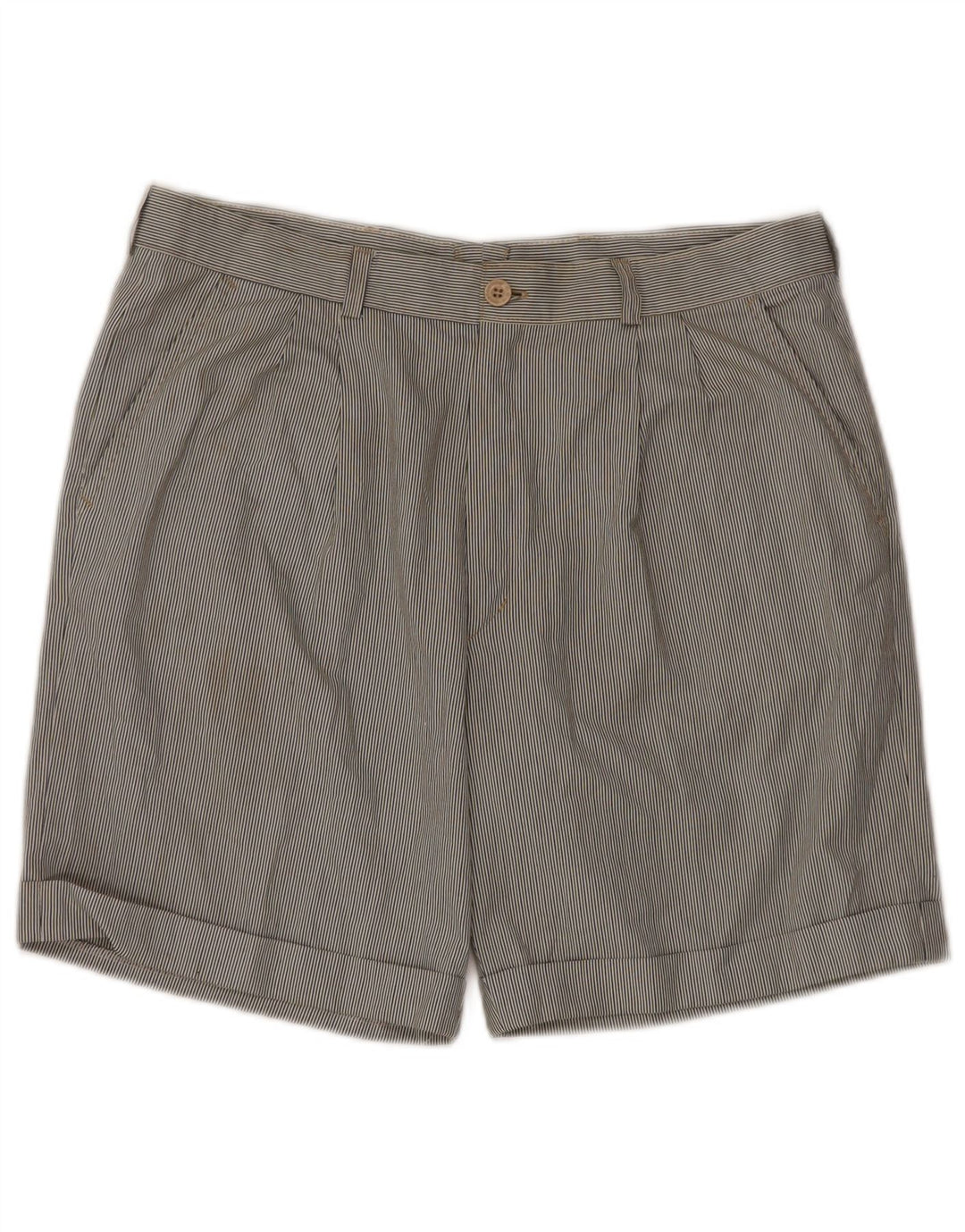 Shorts Chino Masculino VINTAGE Pegged IT 52 XL W34 Riscas Multicoloridas