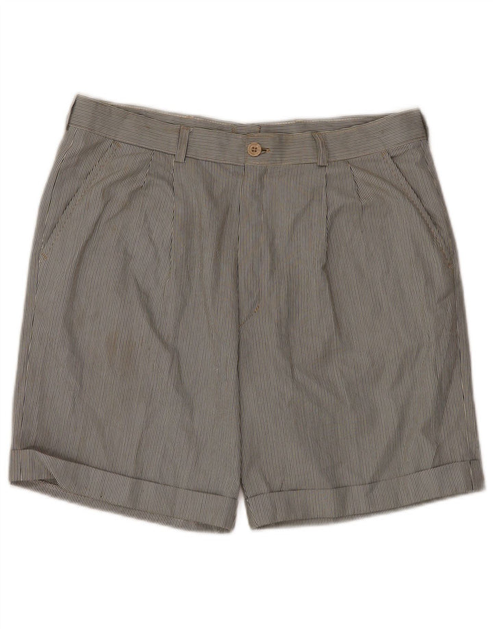 Shorts Chino Masculino VINTAGE Pegged IT 52 XL W34 Riscas Multicoloridas