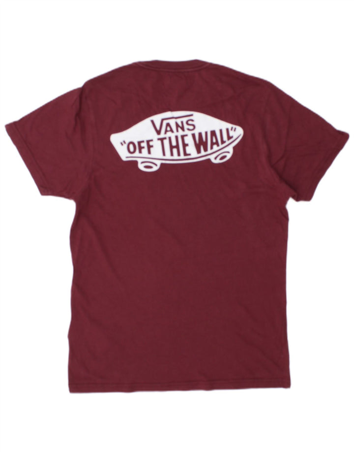 Camiseta masculina VANS Slim Fit Graphic Top Pequeno Marrom Algodão