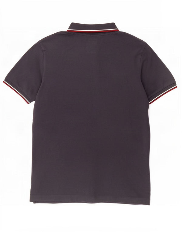Camisa polo masculina Crew Clothing algodão azul marinho médio