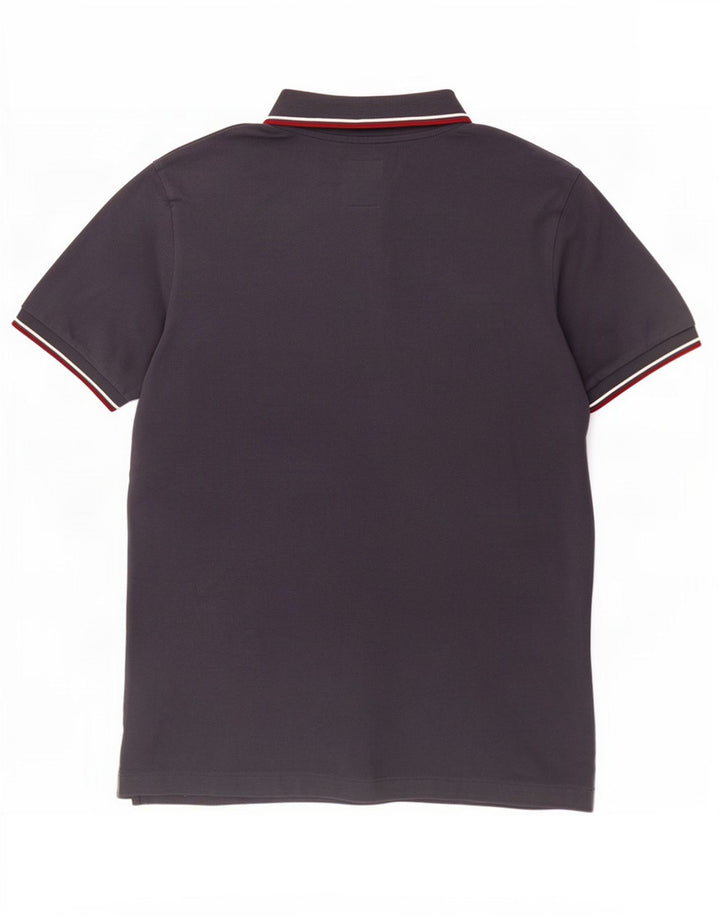 Camisa polo masculina Crew Clothing algodão azul marinho médio