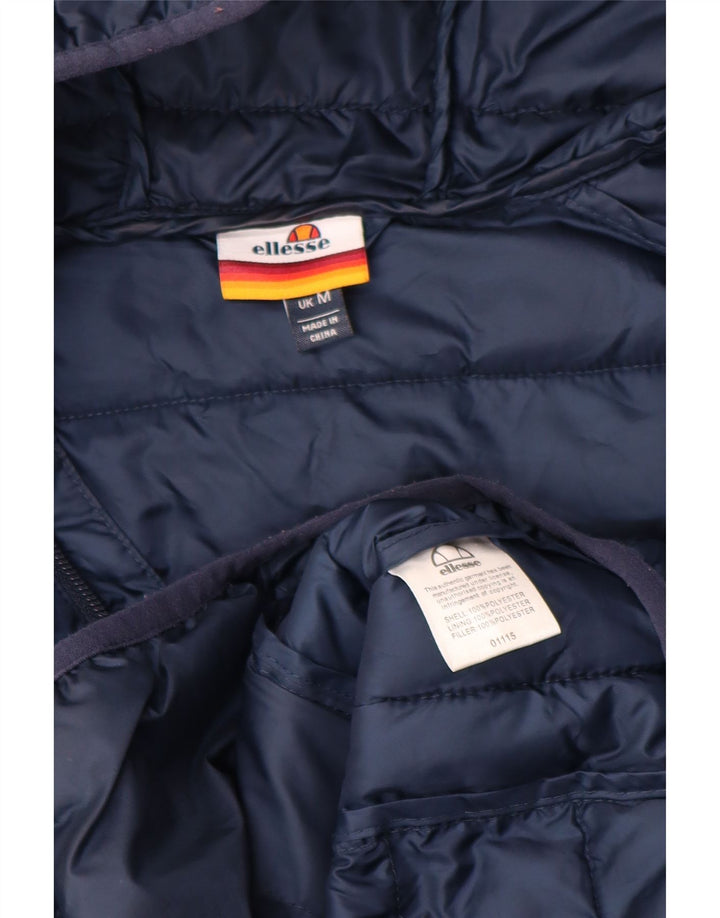 Jaqueta masculina acolchoada com capuz Ellesse UK 38 poliéster azul marinho médio